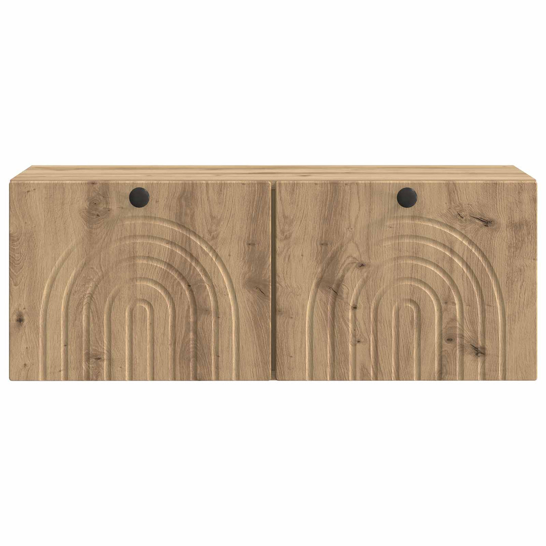 Væghængt TV-skab 78,5 x 31 x 30 cm Artisan-eg Konstrueret træ