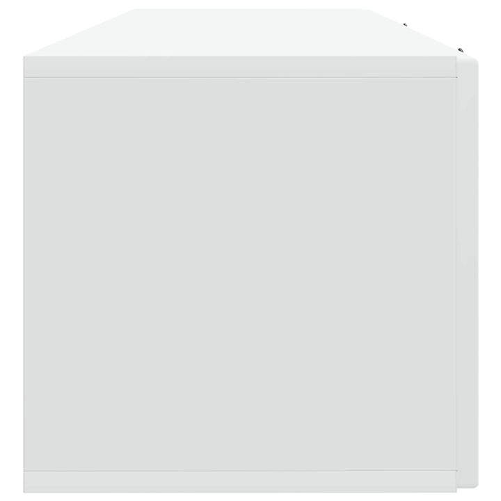 Væghængt TV-skab Hvid 98 x 31 x 30 cm Konstrueret træ