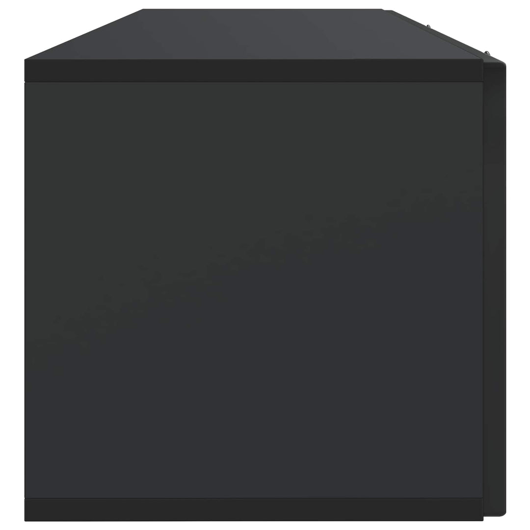 Væghængt TV-skab Sort 98 x 31 x 30 cm Konstrueret træ