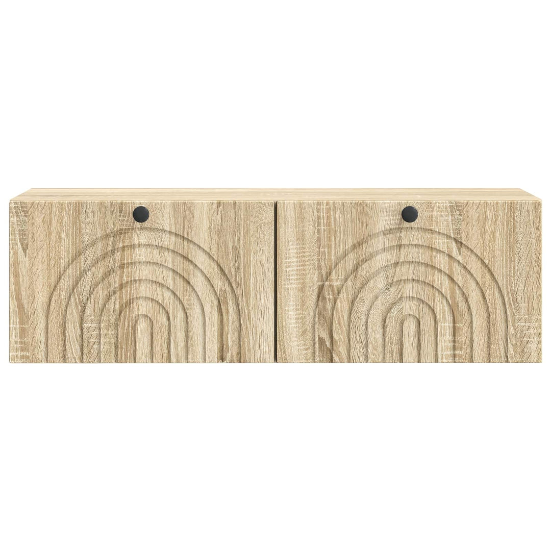 Væghængt TV-skab Sonoma-eg 98 x 31 x 30 cm Konstrueret træ