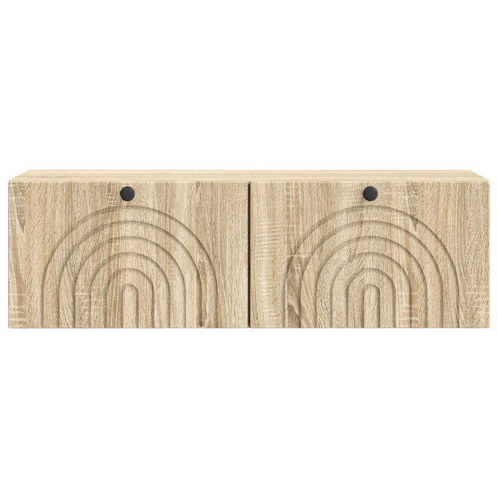 Væghængt TV-skab Sonoma-eg 98 x 31 x 30 cm Konstrueret træ