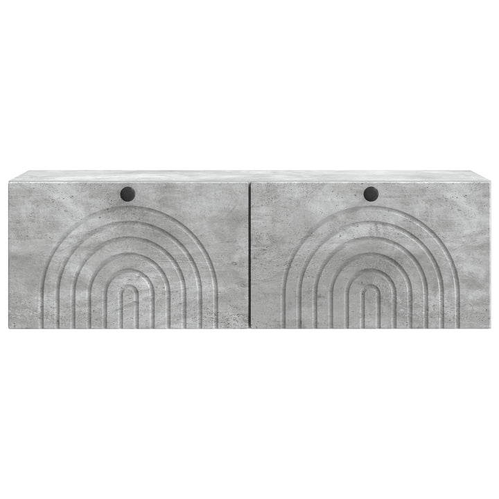 Væghængt TV-skab Betongrå 98 x 31 x 30 cm Konstrueret træ