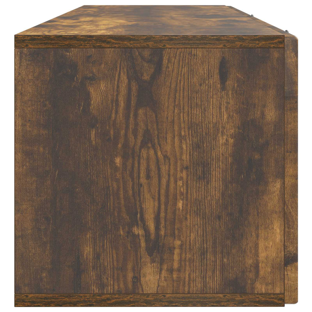 Væghængt TV-skab Røget eg 98 x 31 x 30 cm Konstrueret træ