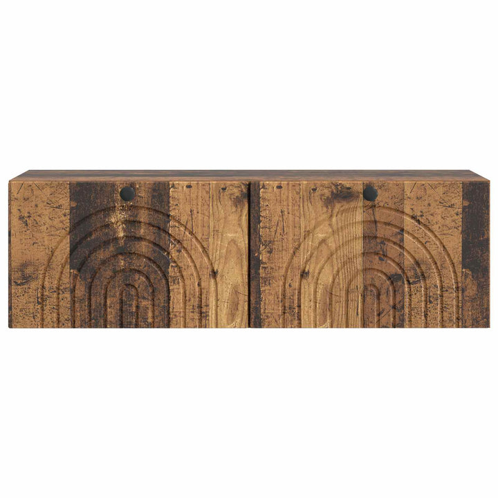 Væghængt TV-skab Gammelt træ 98 x 31 x 30 cm Konstrueret træ