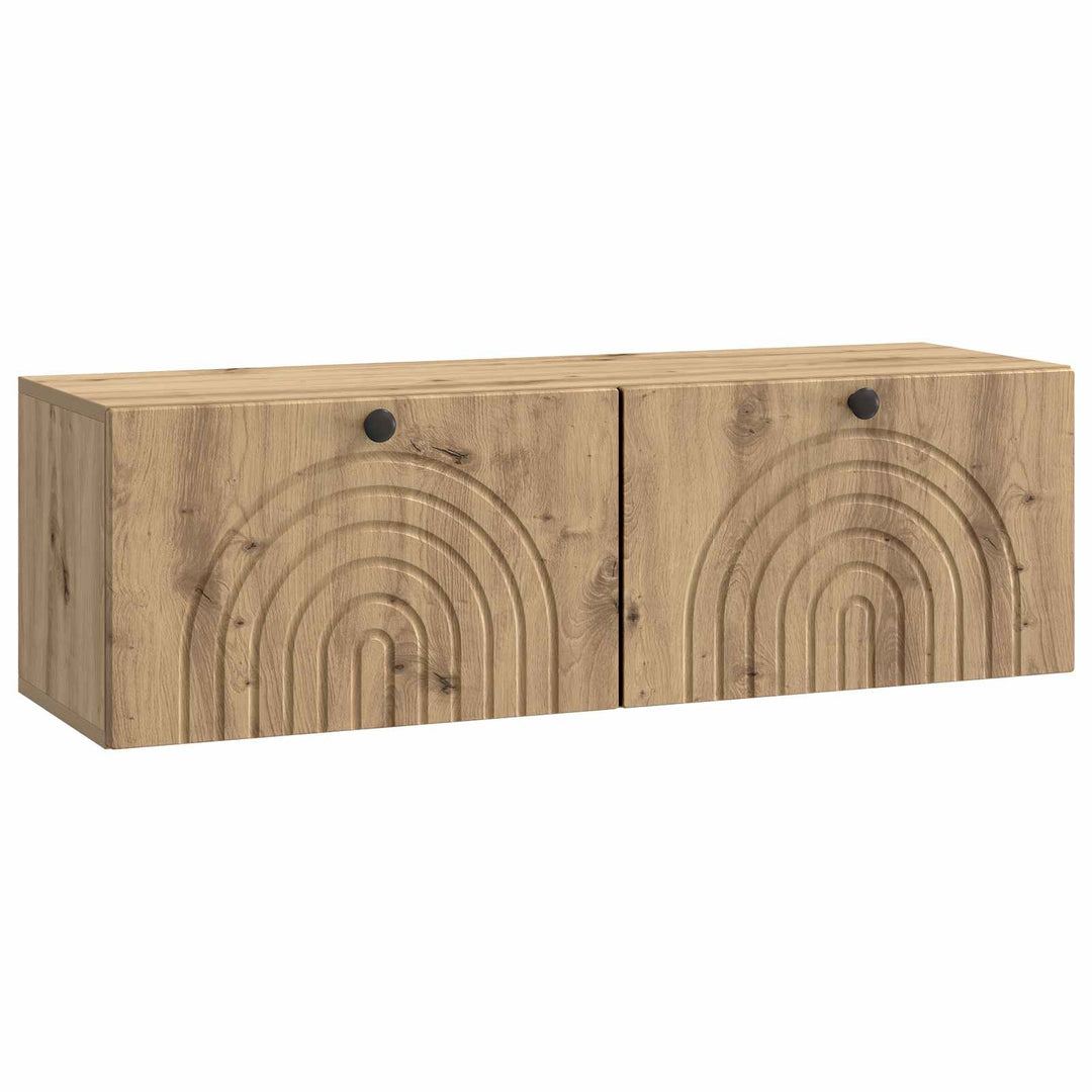 Væghængt TV-skab 98 x 31 x 30 cm Artisan-eg Konstrueret træ