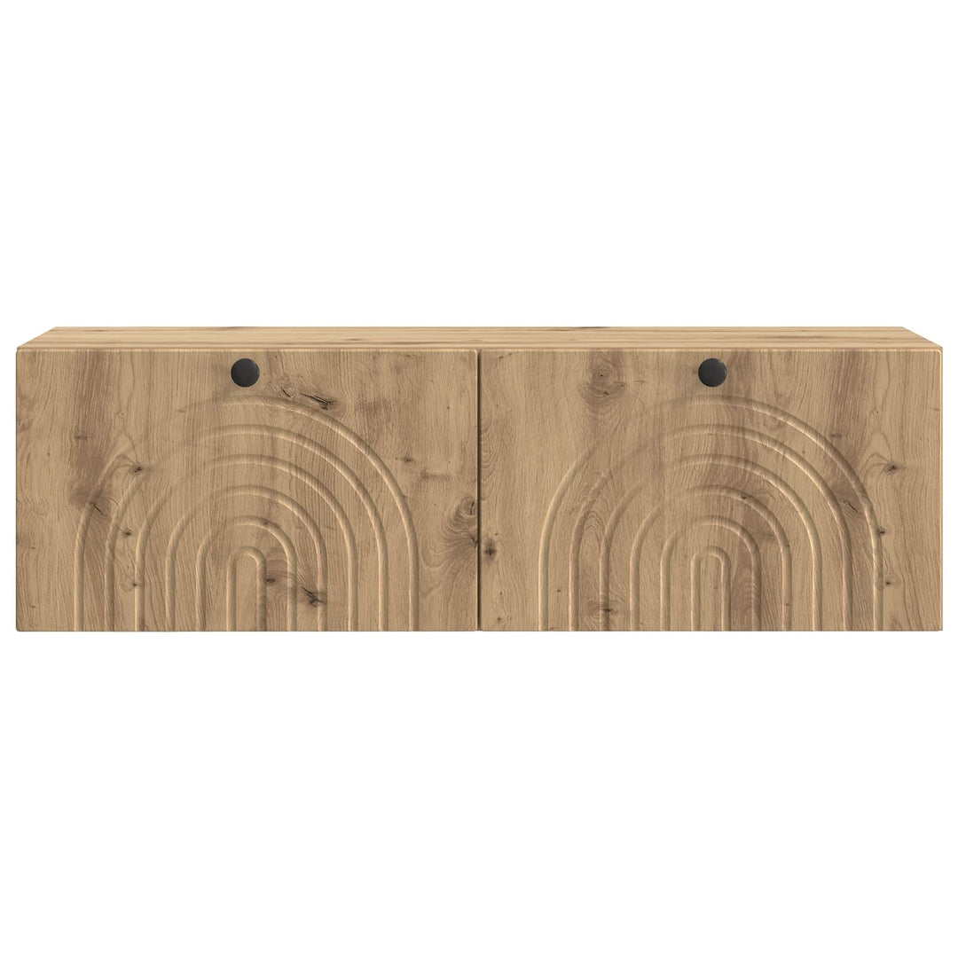 Væghængt TV-skab 98 x 31 x 30 cm Artisan-eg Konstrueret træ