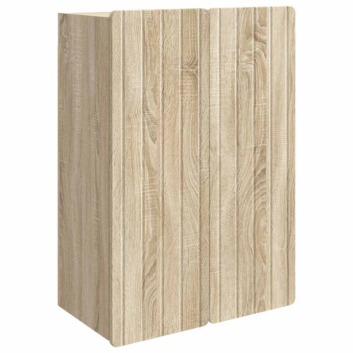 Vægmonteret skab Sonoma-eg 66 x 34,5 x 92 cm Konstrueret træ