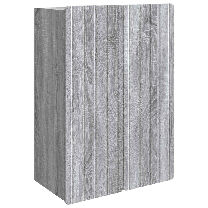 Vægmonteret skab Grå Sonoma 66 x 34,5 x 92 cm Konstrueret træ