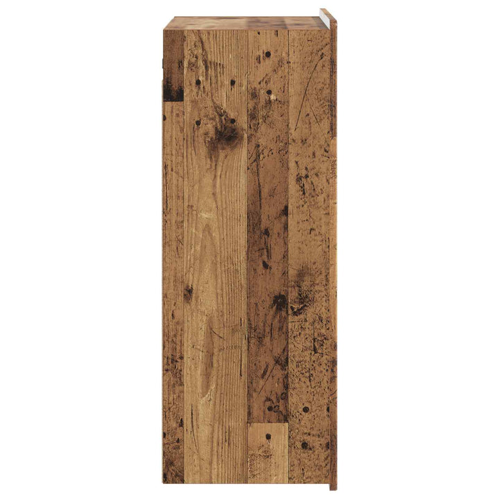 Vægmonteret skab Gammelt træ 66 x 34,5 x 92 cm Konstrueret træ