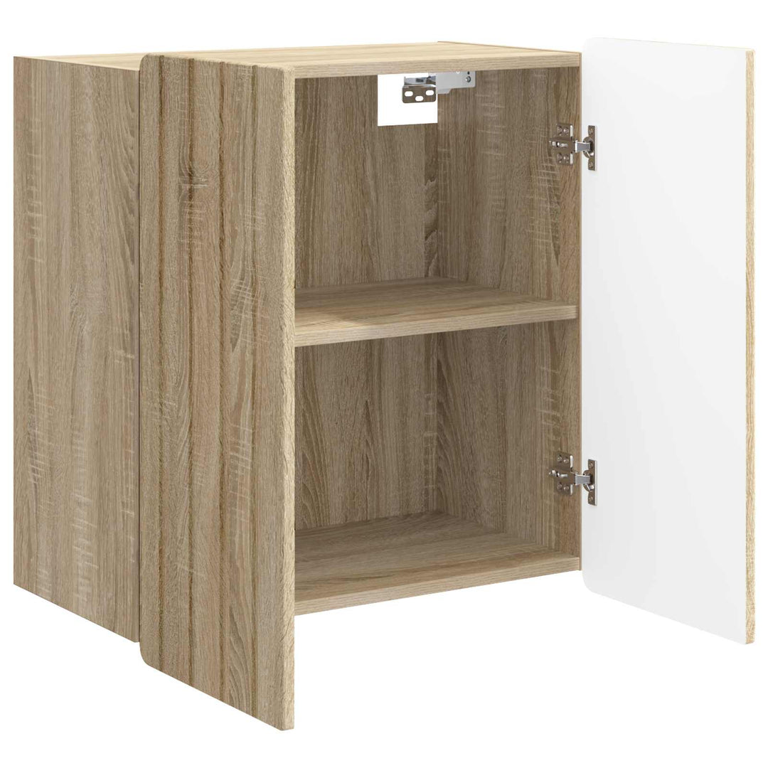 Vægmonteret skab Sonoma-eg 59 x 31 x 64 cm Konstrueret træ