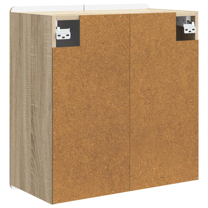 Vægmonteret skab Sonoma-eg 59 x 31 x 64 cm Konstrueret træ