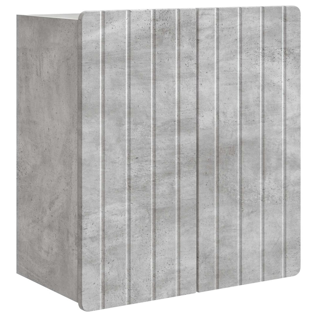 Vægmonteret skab Betongrå 59 x 31 x 64 cm Konstrueret træ