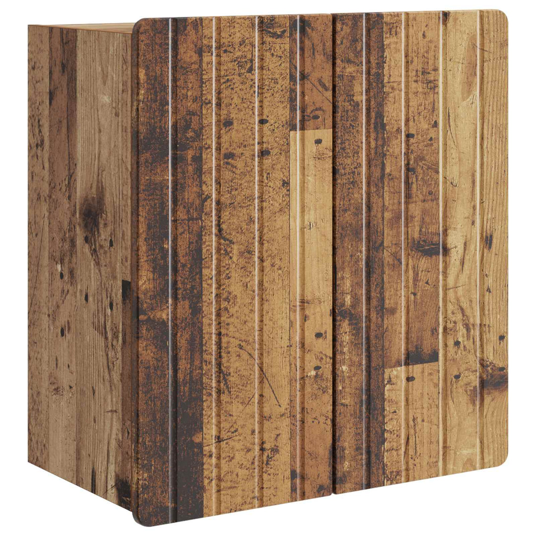 Vægmonteret skab Gammelt træ 59 x 31 x 64 cm Konstrueret træ