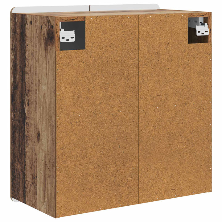 Vægmonteret skab Gammelt træ 59 x 31 x 64 cm Konstrueret træ
