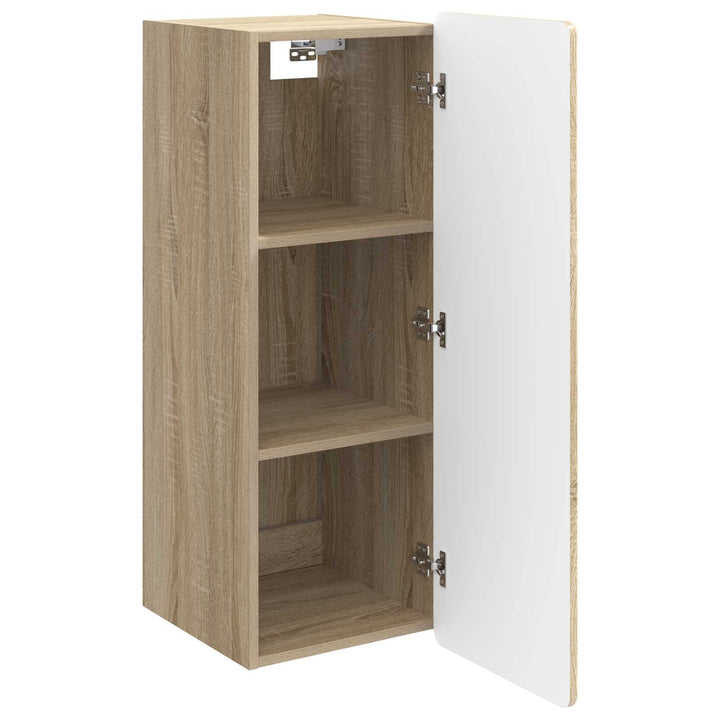 Vægmonteret skab Sonoma-eg 33 x 34,5 x 94 cm Konstrueret træ