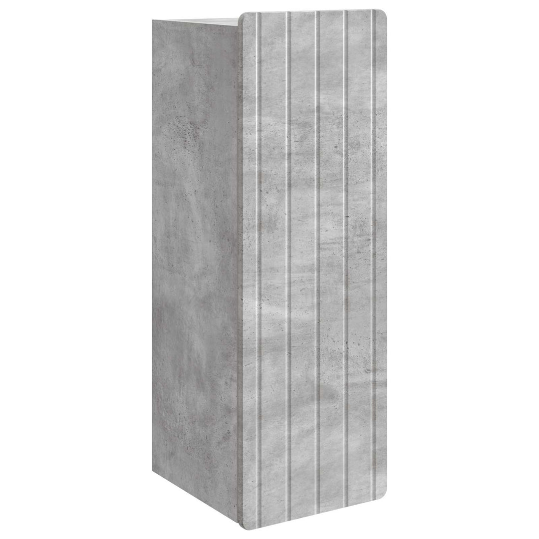 Vægmonteret skab Betongrå 33 x 34,5 x 94 cm Konstrueret træ