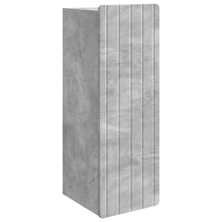 Vægmonteret skab Betongrå 33 x 34,5 x 94 cm Konstrueret træ