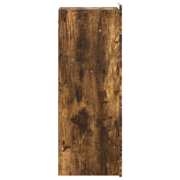 Vægmonteret skab Røget eg 33 x 34,5 x 94 cm Konstrueret træ
