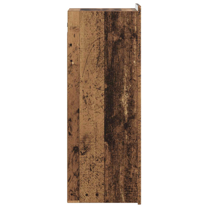 Vægmonteret skab Gammelt træ 33 x 34,5 x 94 cm Konstrueret træ