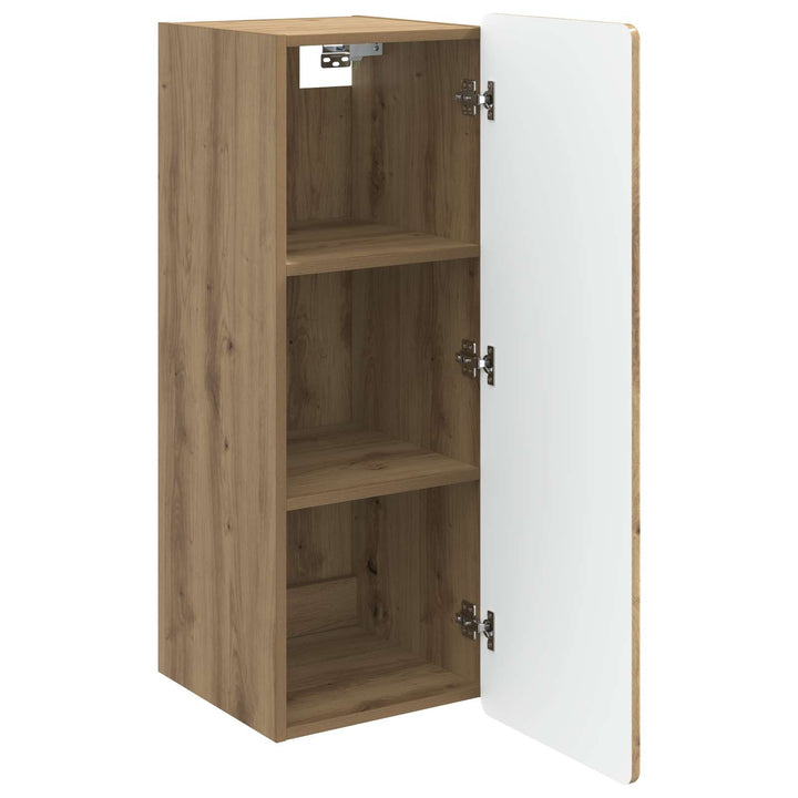 Vægmonteret skab Artisan-eg 33 x 34,5 x 94 cm Konstrueret træ