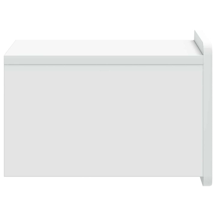 Væghængt Natbord 2 pcs Hvid 33 x 34,5 x 24 cm Konstrueret træ