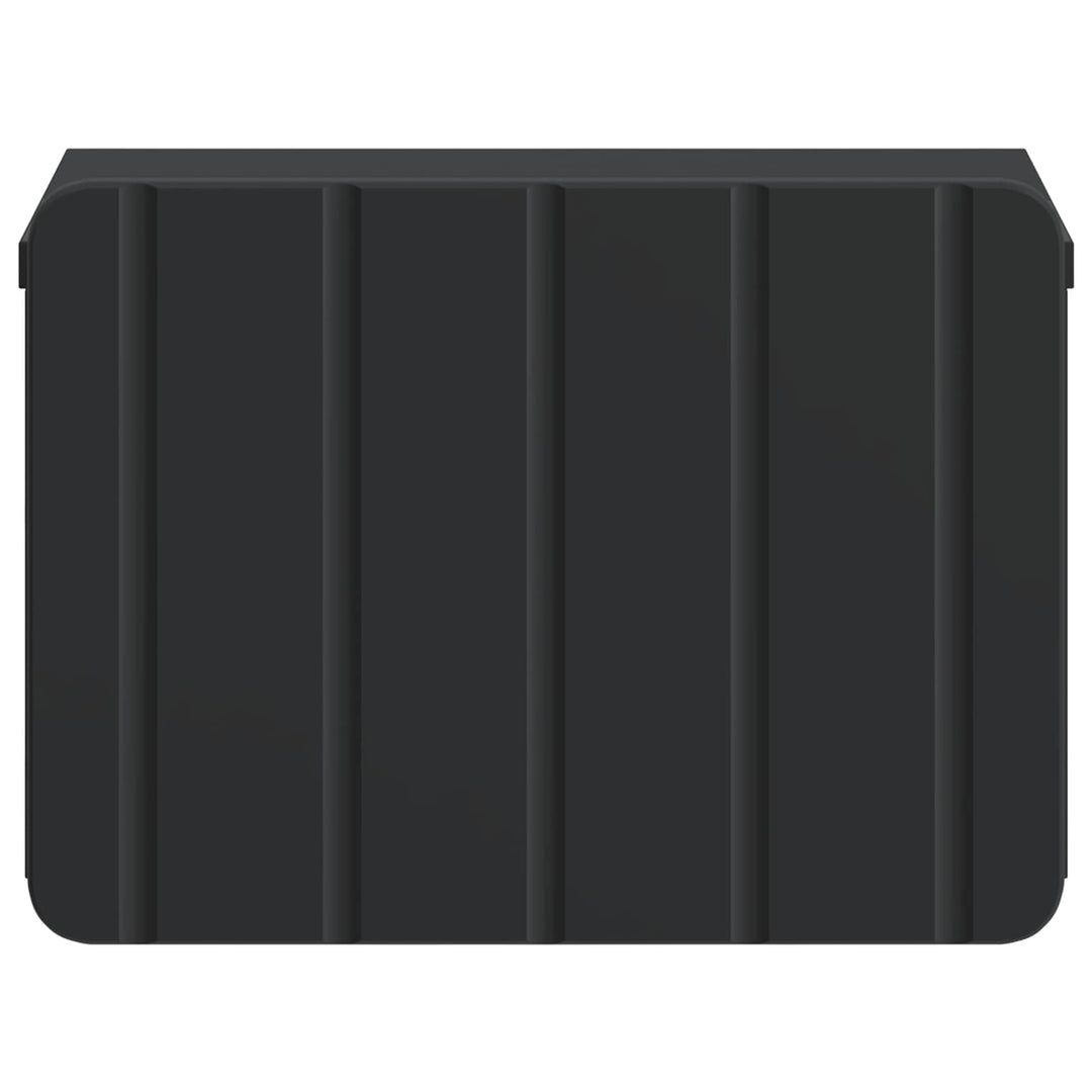 Væghængt Natbord Sort 33 x 34,5 x 24 cm Konstrueret træ