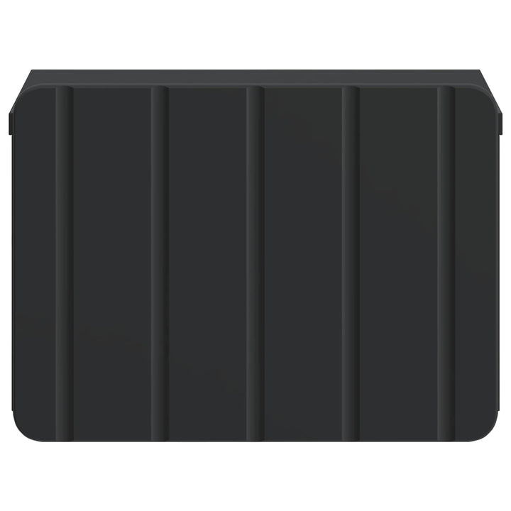 Væghængt Natbord 2 pcs Sort 33 x 34,5 x 24 cm Konstrueret træ