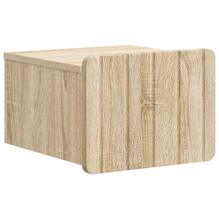 Væghængt Natbord Sonoma-eg 33 x 34,5 x 24 cm Konstrueret træ