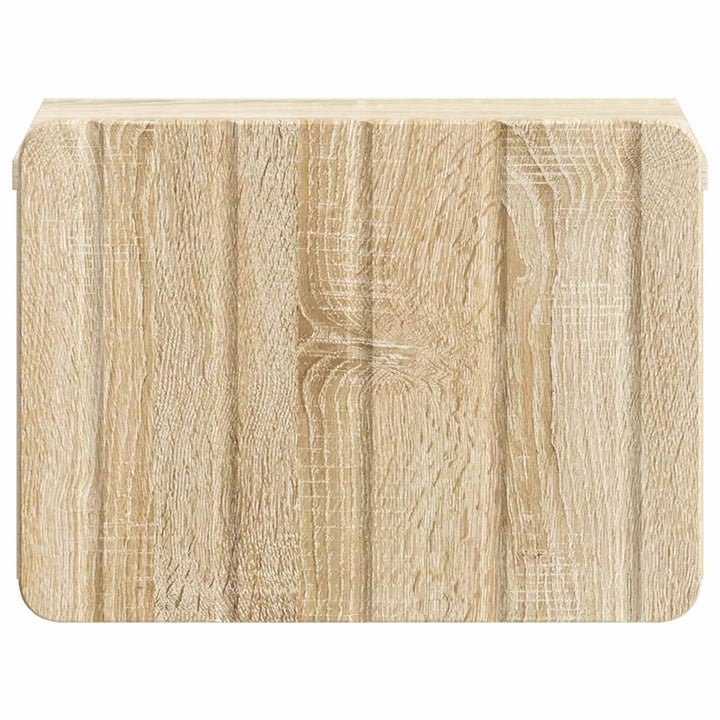 Væghængt Natbord Sonoma-eg 33 x 34,5 x 24 cm Konstrueret træ