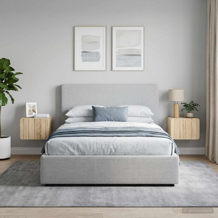 Væghængt Natbord med skuffe 2 pcs Sonoma-eg 33 x 34,5 x 24 cm