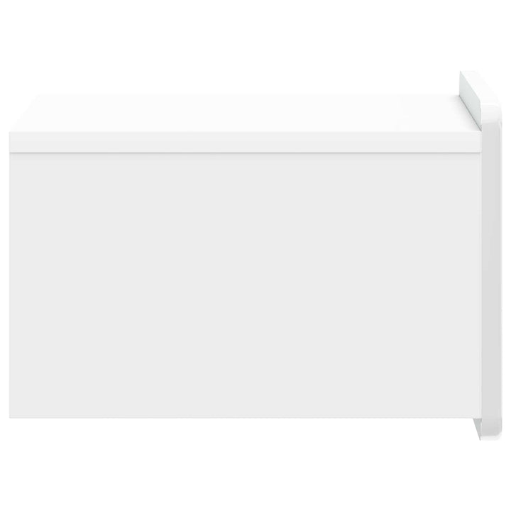 Væghængt Natbord 2 pcs Hvid højglans 33 x 34,5 x 24 cm