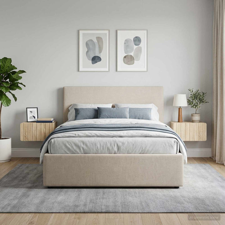 Væghængt Natbord med skuffe 2 pcs Sonoma-eg 49 x 34,5 x 24 cm