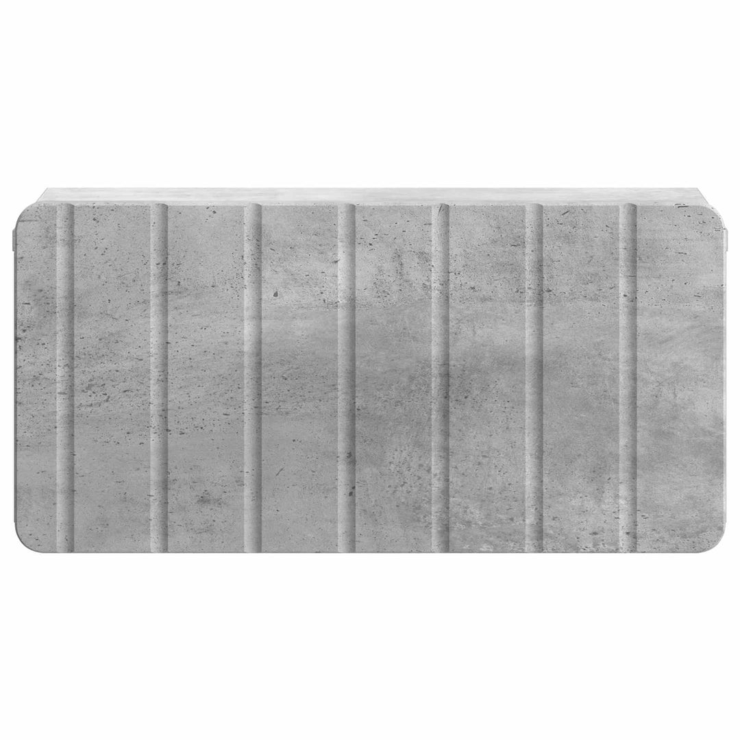 Væghængt Natbord med skuffe 2 pcs Betongrå 49 x 34,5 x 24 cm