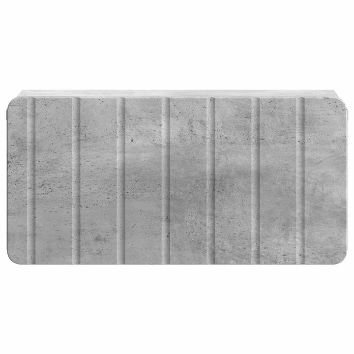 Væghængt Natbord med skuffe 2 pcs Betongrå 49 x 34,5 x 24 cm