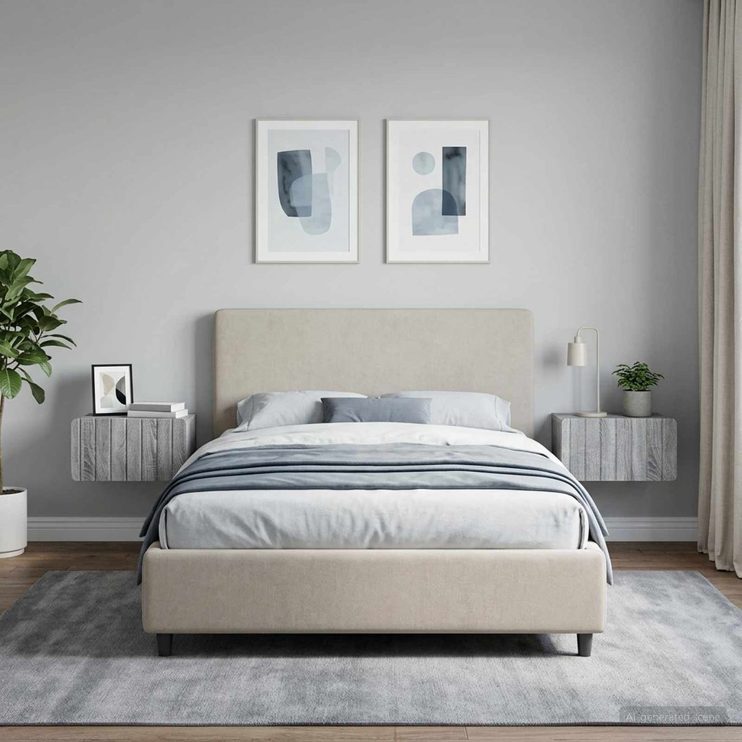 Væghængt Natbord 2 pcs Grå sonoma-eg 49 x 34,5 x 24 cm
