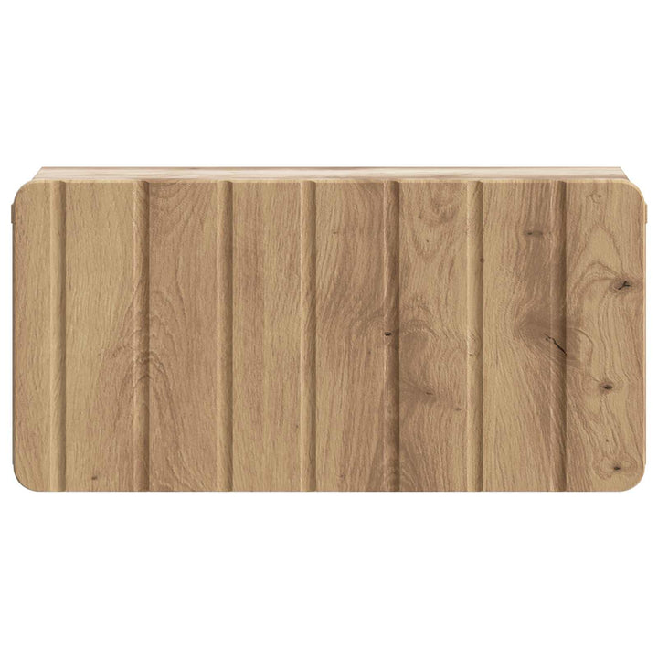 Væghængt Natbord med skuffe 2 pcs Artisan-eg 49 x 34,5 x 24 cm