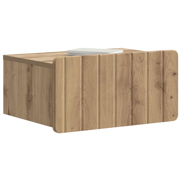 Væghængt Natbord med skuffe 2 pcs Artisan-eg 49 x 34,5 x 24 cm
