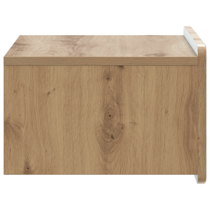 Væghængt Natbord med skuffe 2 pcs Artisan-eg 49 x 34,5 x 24 cm