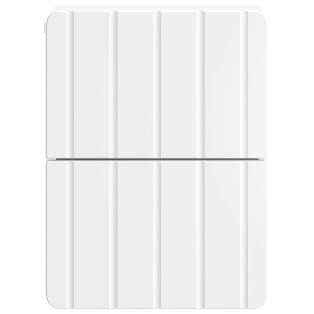 Væghængt Natbord 2 pcs Hvid 33 x 34,5 x 43 cm Konstrueret træ