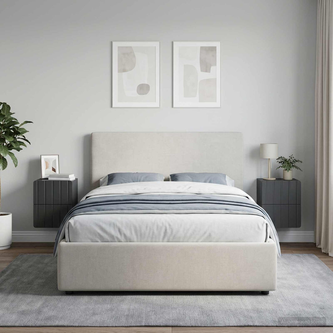 Væghængt Natbord 2 pcs Sort 33 x 34,5 x 43 cm Konstrueret træ
