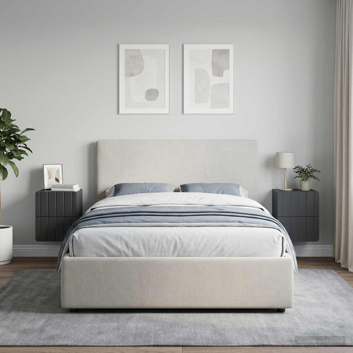 Væghængt Natbord 2 pcs Sort 33 x 34,5 x 43 cm Konstrueret træ