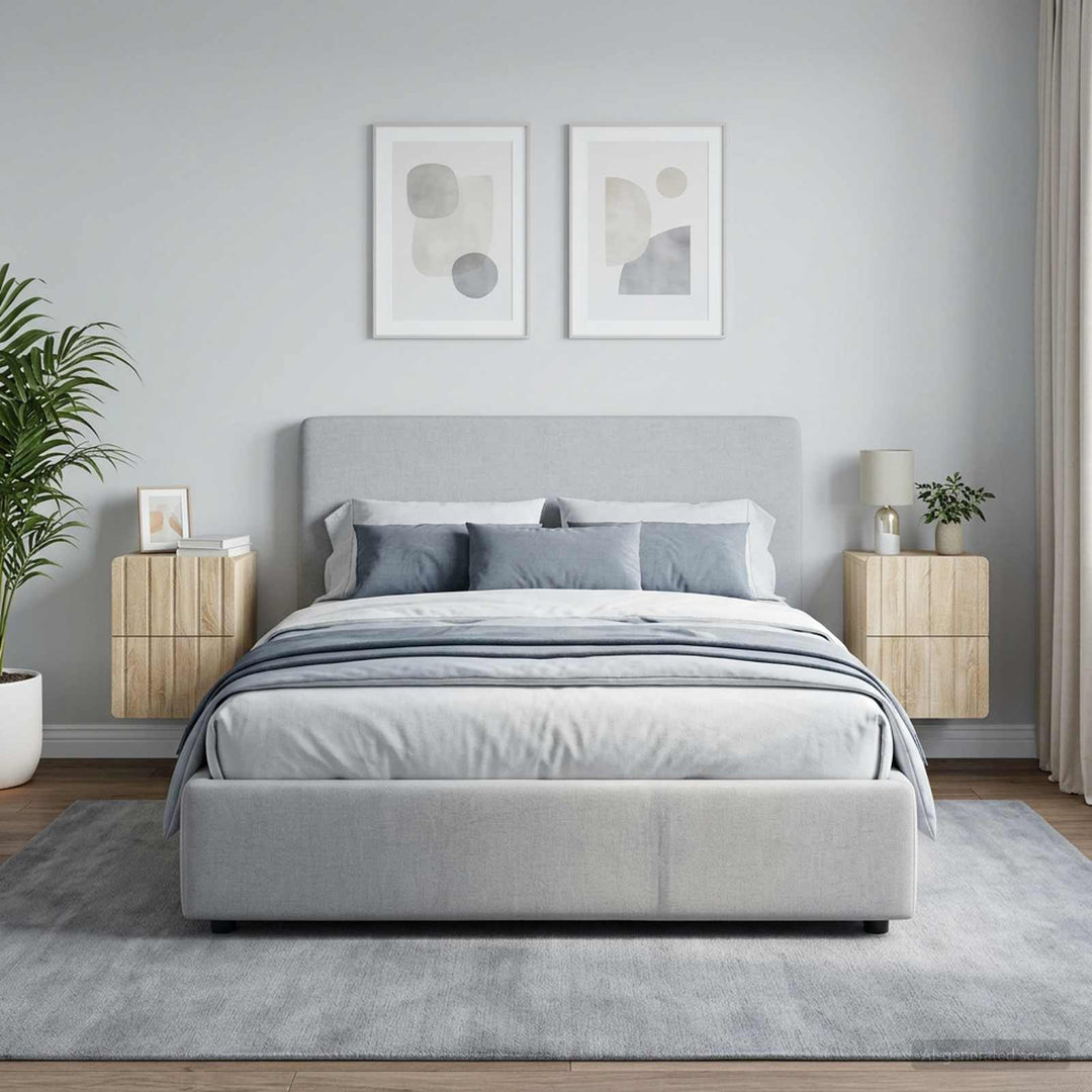 Væghængt Natbord med skuffe 2 pcs Sonoma-eg 33 x 34,5 x 43 cm