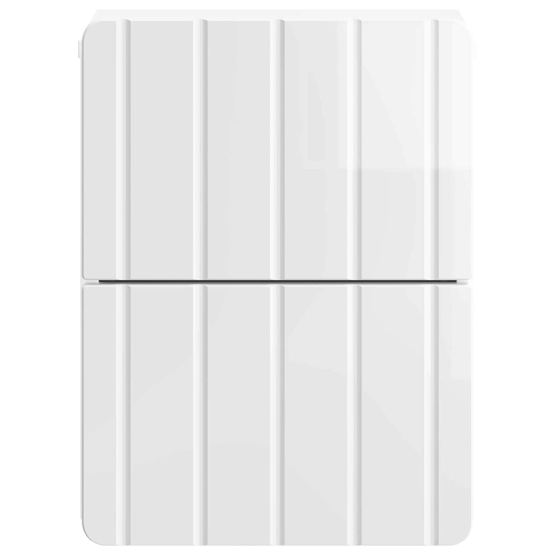 Væghængt Natbord 2 pcs Hvid højglans 33 x 34,5 x 43 cm