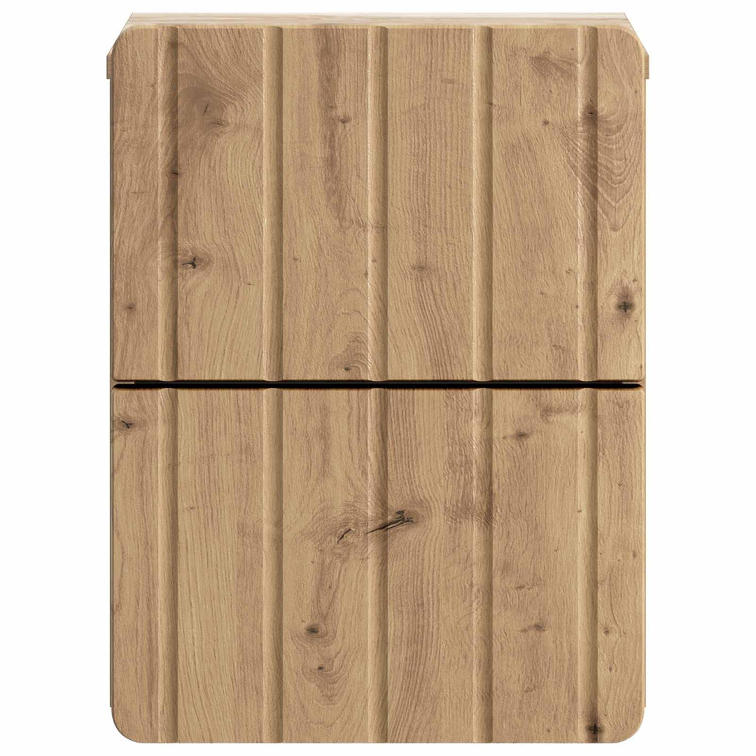 Væghængt Natbord Artisan-eg 33 x 34,5 x 43 cm Konstrueret træ