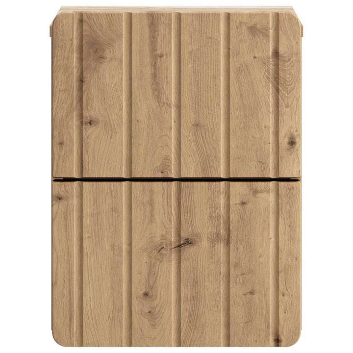 Væghængt Natbord Artisan-eg 33 x 34,5 x 43 cm Konstrueret træ