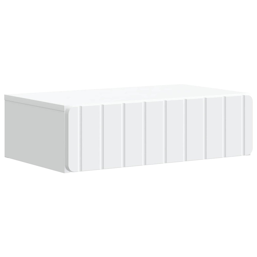 Væghængt Sideskab Hvid 59 x 34,5 x 17 cm Konstrueret træ