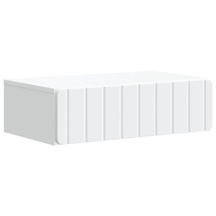 Væghængt Sideskab Hvid 59 x 34,5 x 17 cm Konstrueret træ