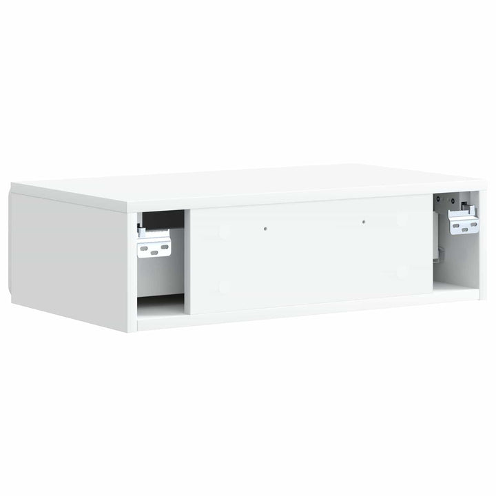 Væghængt Sideskab Hvid 59 x 34,5 x 17 cm Konstrueret træ