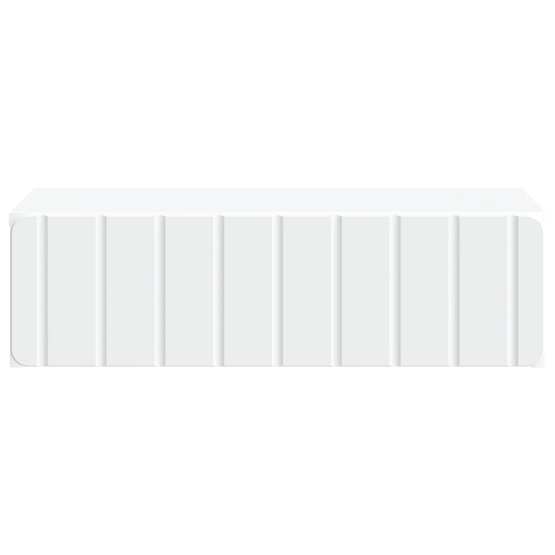Væghængt Sideskab Hvid 59 x 34,5 x 17 cm Konstrueret træ