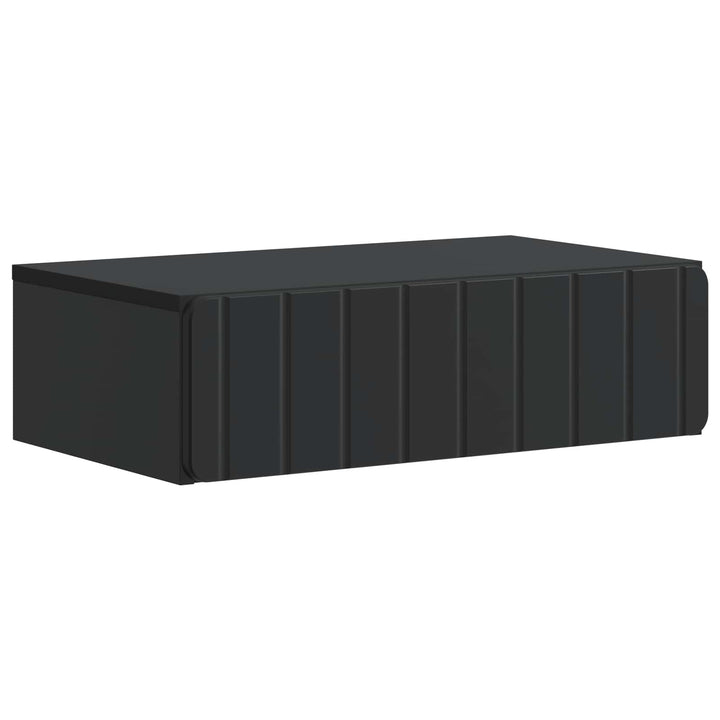 Væghængt Sideskab Sort 59 x 34,5 x 17 cm Konstrueret træ